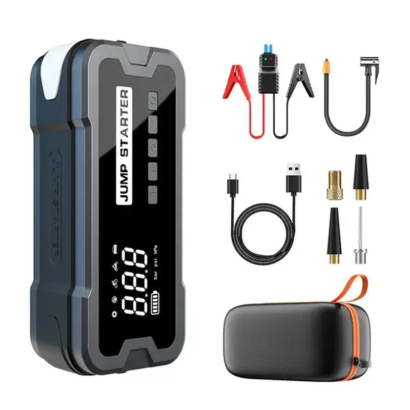 Portable 4 in 1 Jump Starter with Air Pump