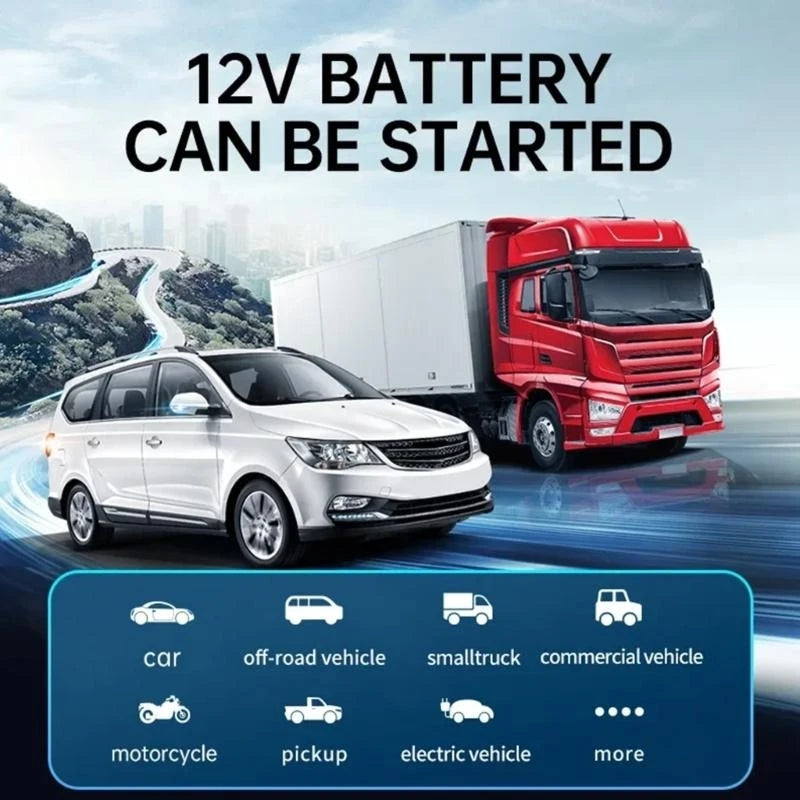 14.8V Car Emergency Power Jump Starter 1000A Digital Tire Inflator Air