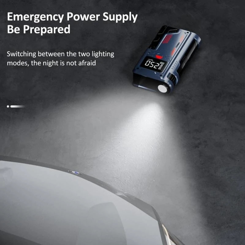 14.8V Car Emergency Power Jump Starter 1000A Digital Tire Inflator Air